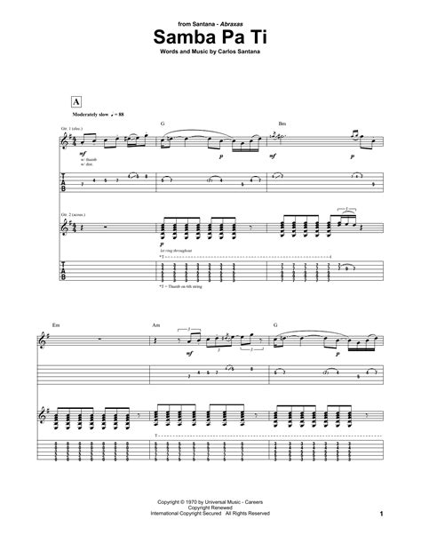 atabs pa|Samba Pa Ti Tab by Carlos Santana .